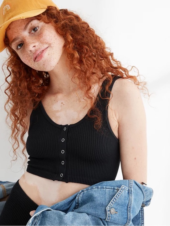 aerie Tops - Aerie Seamless Snap Front Longline Bralette
